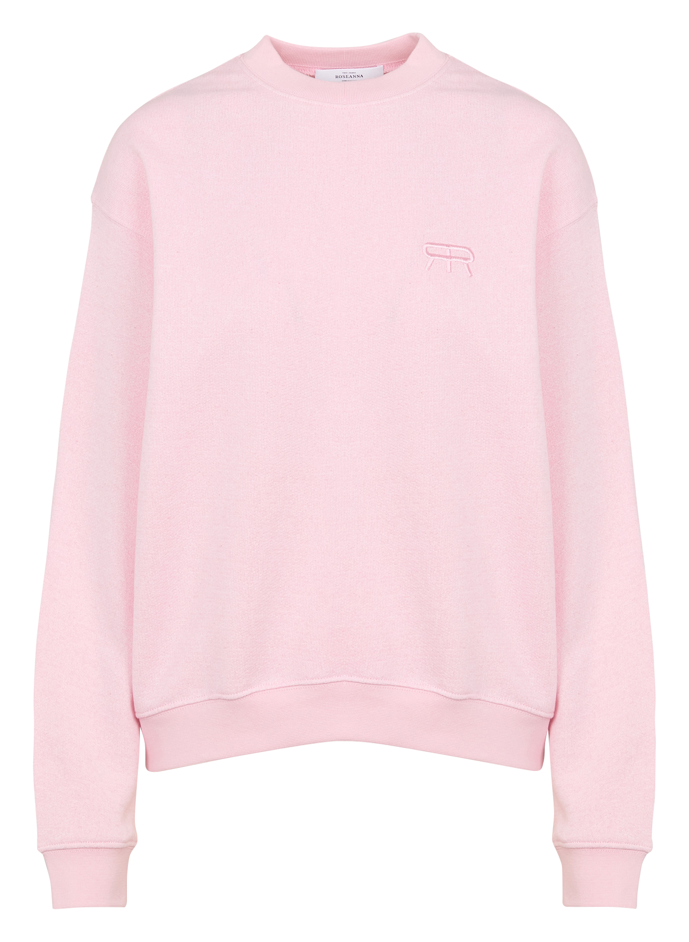 LOUISLOUIS - Sweat oversize col rond en coton bio | Rose