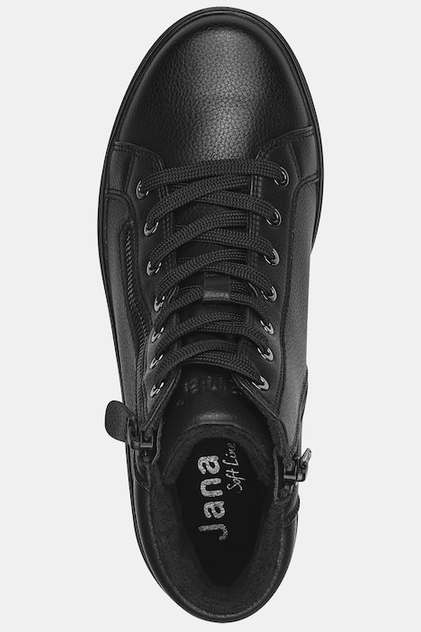 Leder-Sneaker, Jana Shoes, Wechselfußbett, Zipper