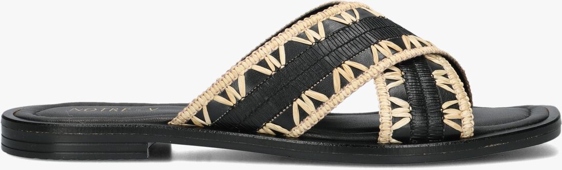 NOTRE-V zwarte notre-v slippers 23172