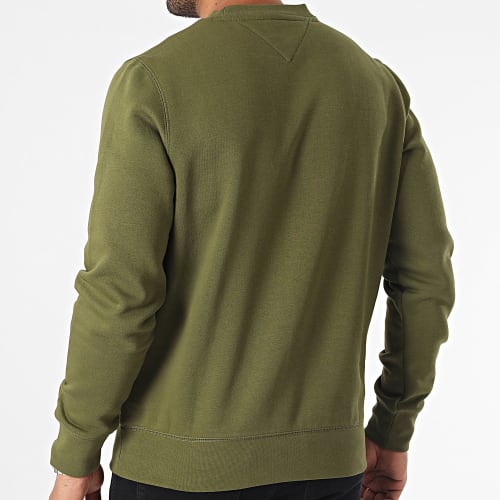 Sweat Crewneck Tommy Logo 1596 Vert Kaki