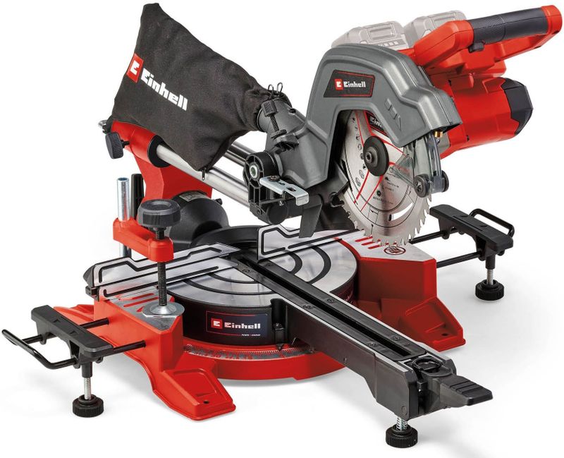Einhell - TE-SM 36/8 L Li Solo - Accu Radiaal Afkort-/Verstekzaag - Power X-Change - 36 V - Ø216 mm - Incl. 40 Tands Zaagblad