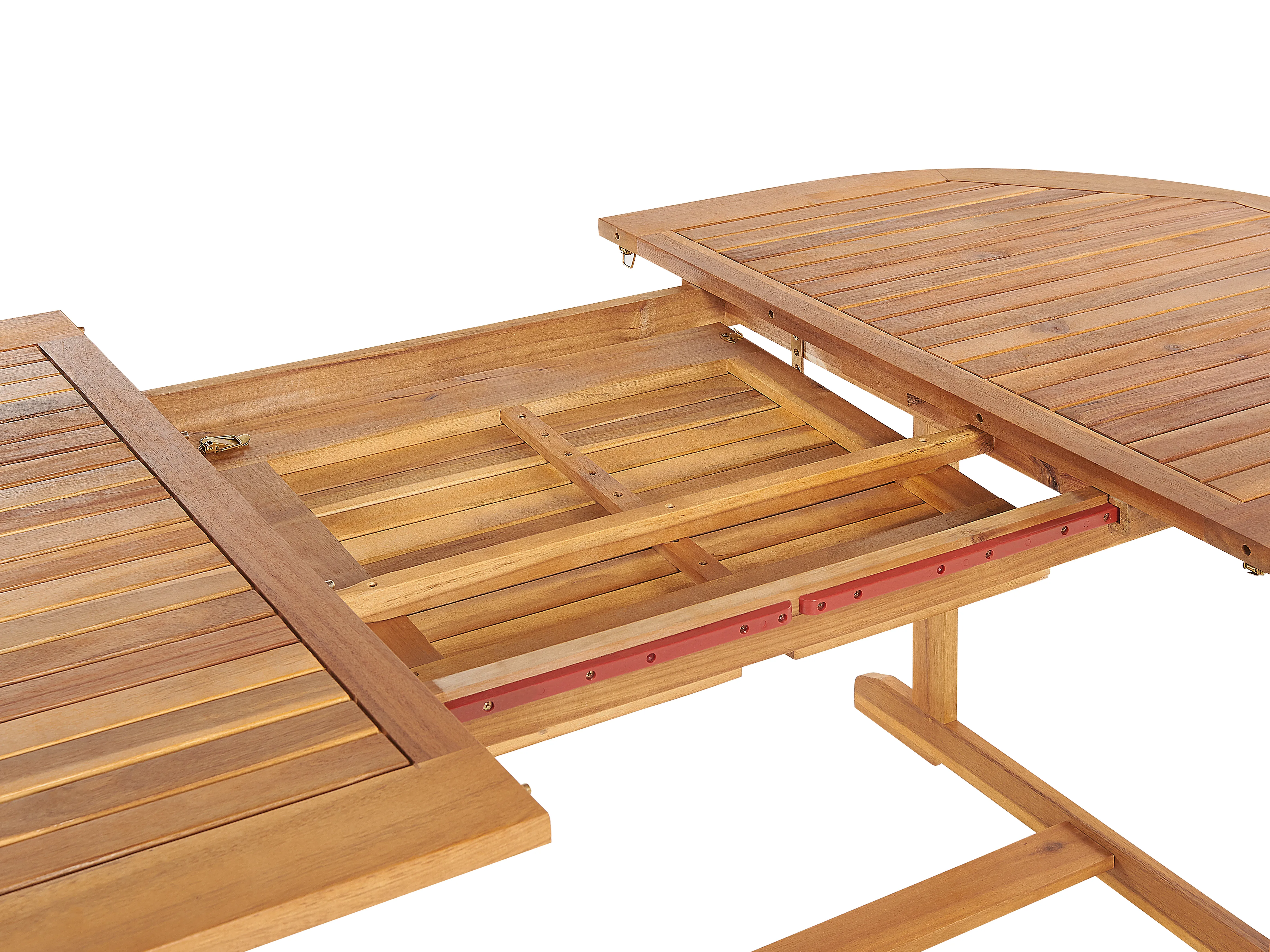Uitschuifbare tuintafel MAUI 160/220 cm 100 cm Acaciahout Lichtbruin