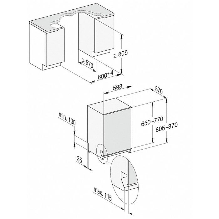 Miele Vollintegrierbarer-Geschirrspüler G 5260 SCVI Active Plus