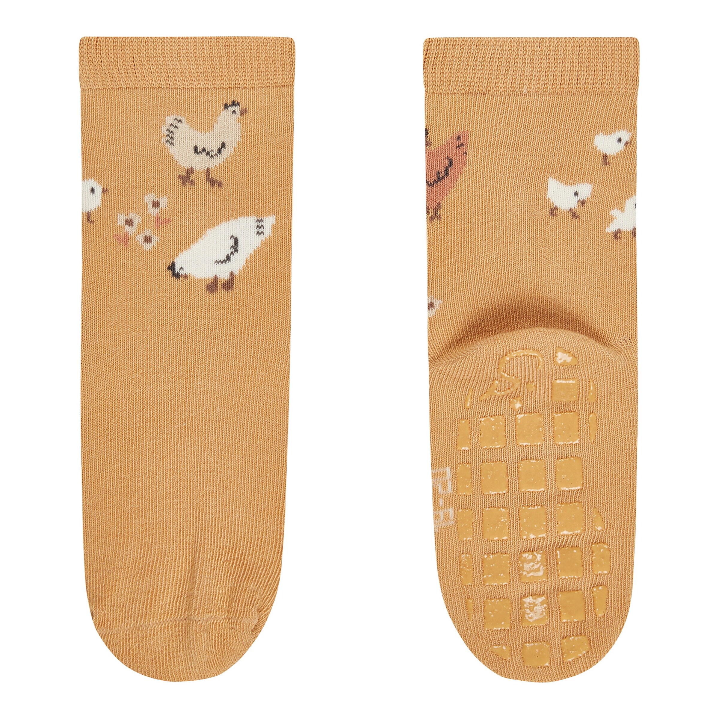 Sterntaler 2er-Pack ABS-Socken Hühner Rippqualität braun