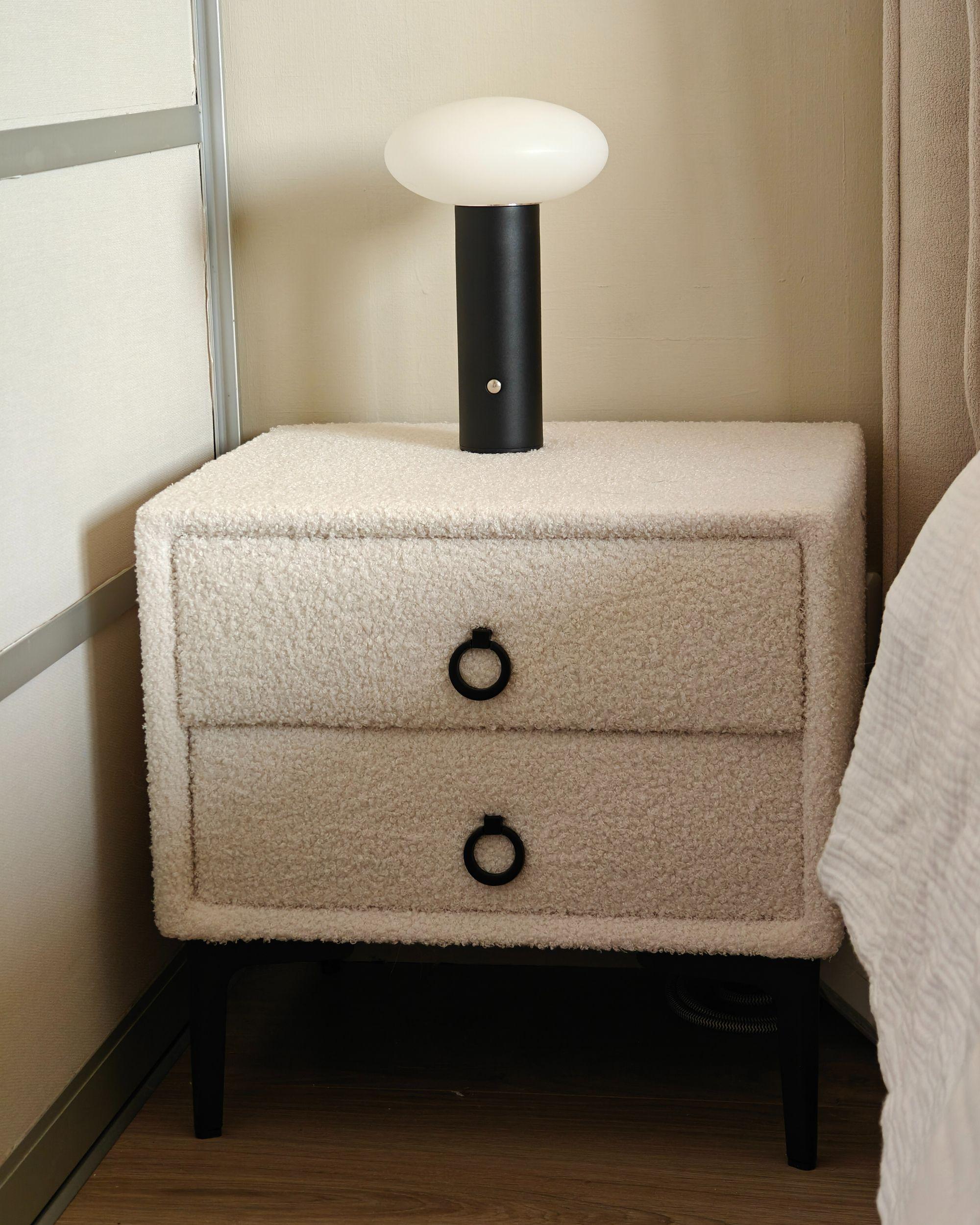 LED draadloze tafellamp BUAYAN met dimmer Metaal Zwart