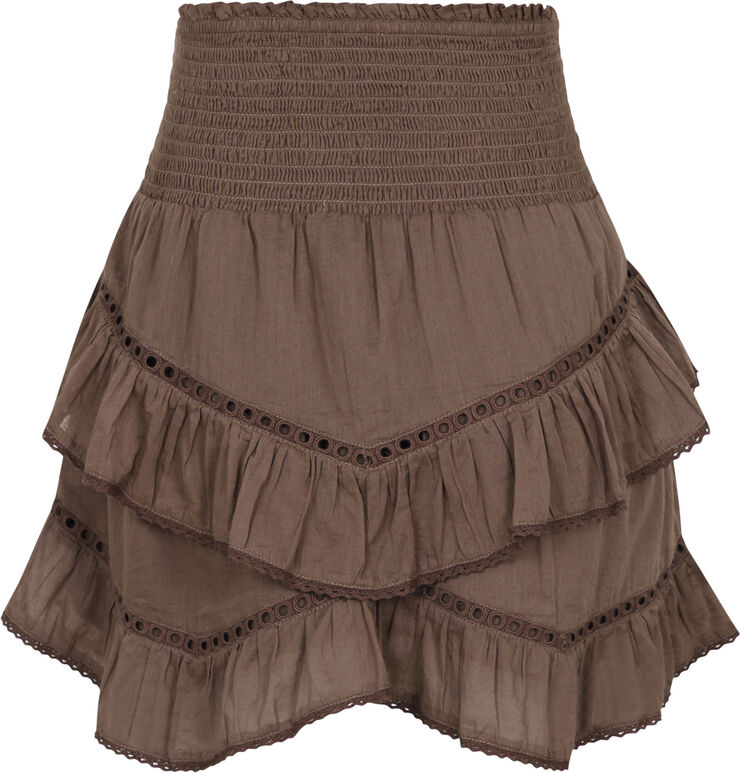 Neo Noir Ricki S Voile Skirt Light brown