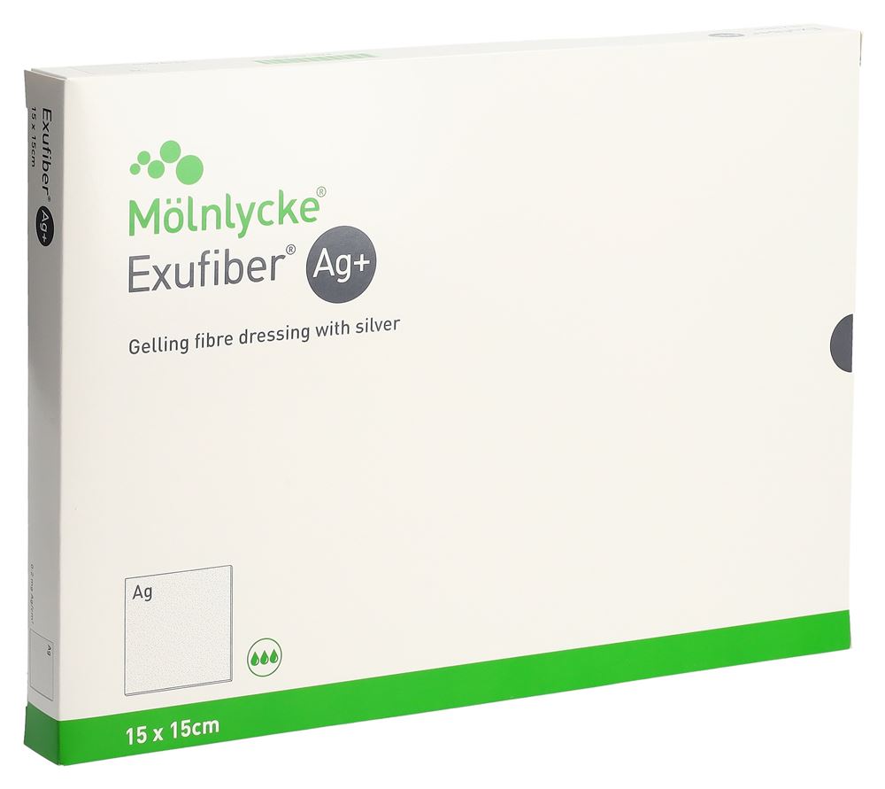 EXUFIBER Ag+<br>10 Stück, 15x15cm, (neu)
