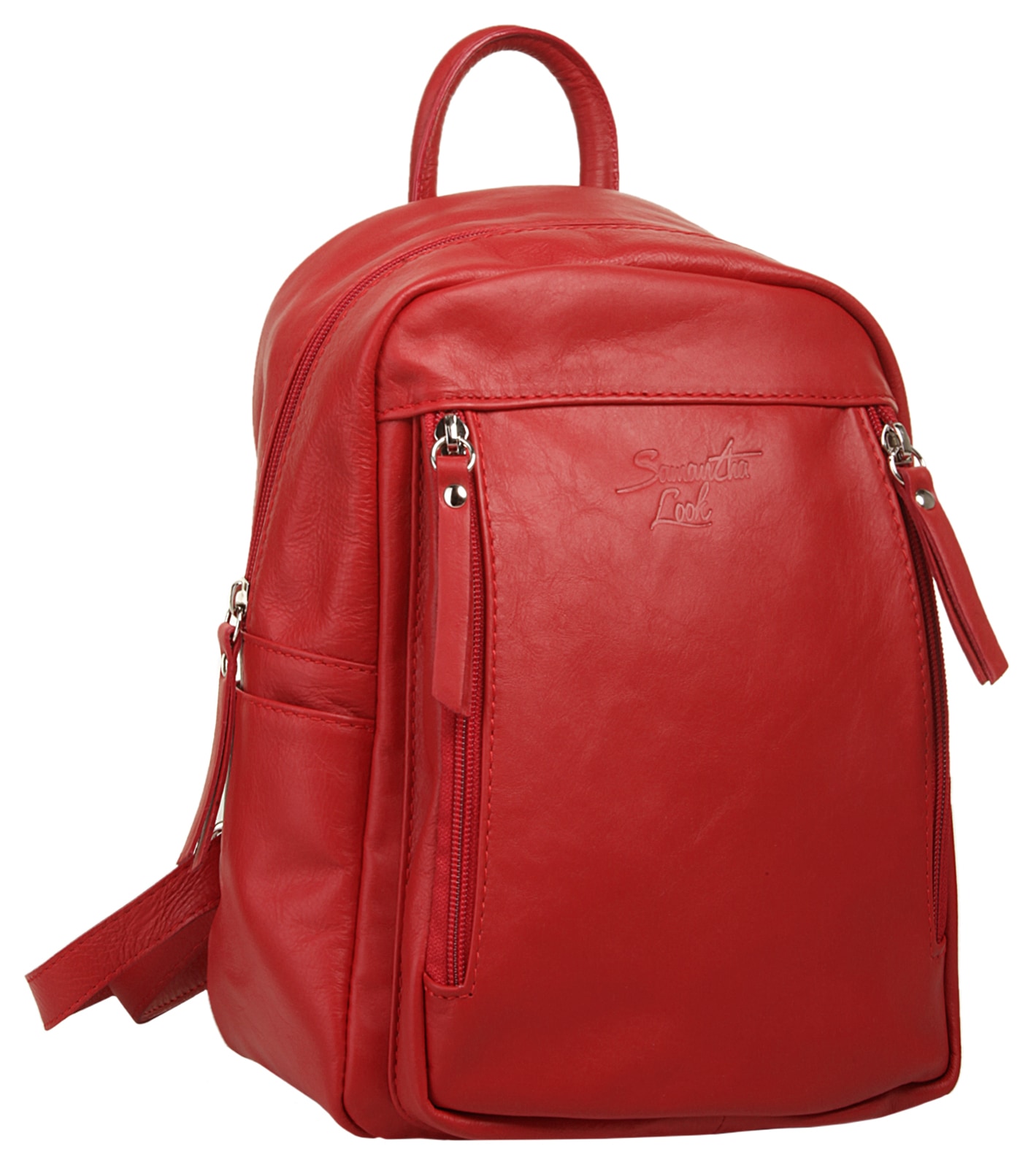 Samantha Look Cityrucksack echt Leder, Made in Italy