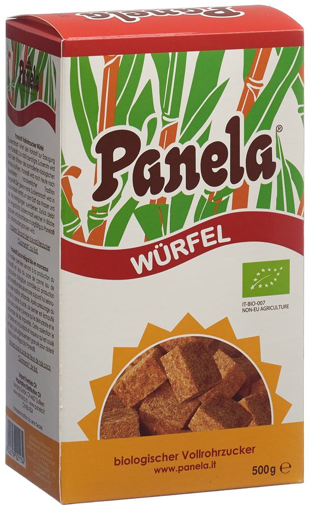 PANELA Vollrohrzucker Würfel Bio Karton 500 g