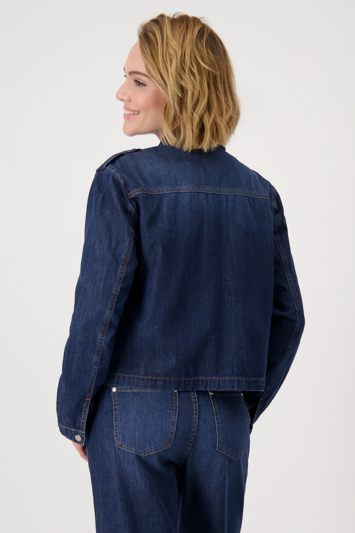 Monari Jeansblazer , mit aufgesetzten Taschen