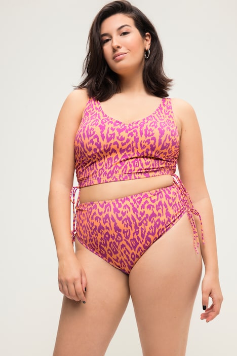 Bikini-Slip, Color-Leo, seitliche Bänder