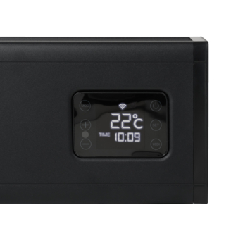 Eurom Alutherm Baseboard 2000 Zwart met WiFi