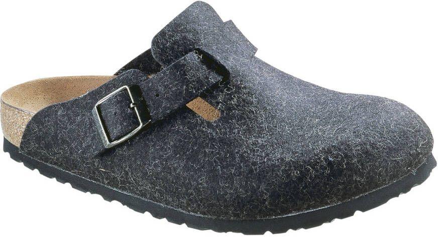Birkenstock wollen Pantoffels Regular Anthracite Gray