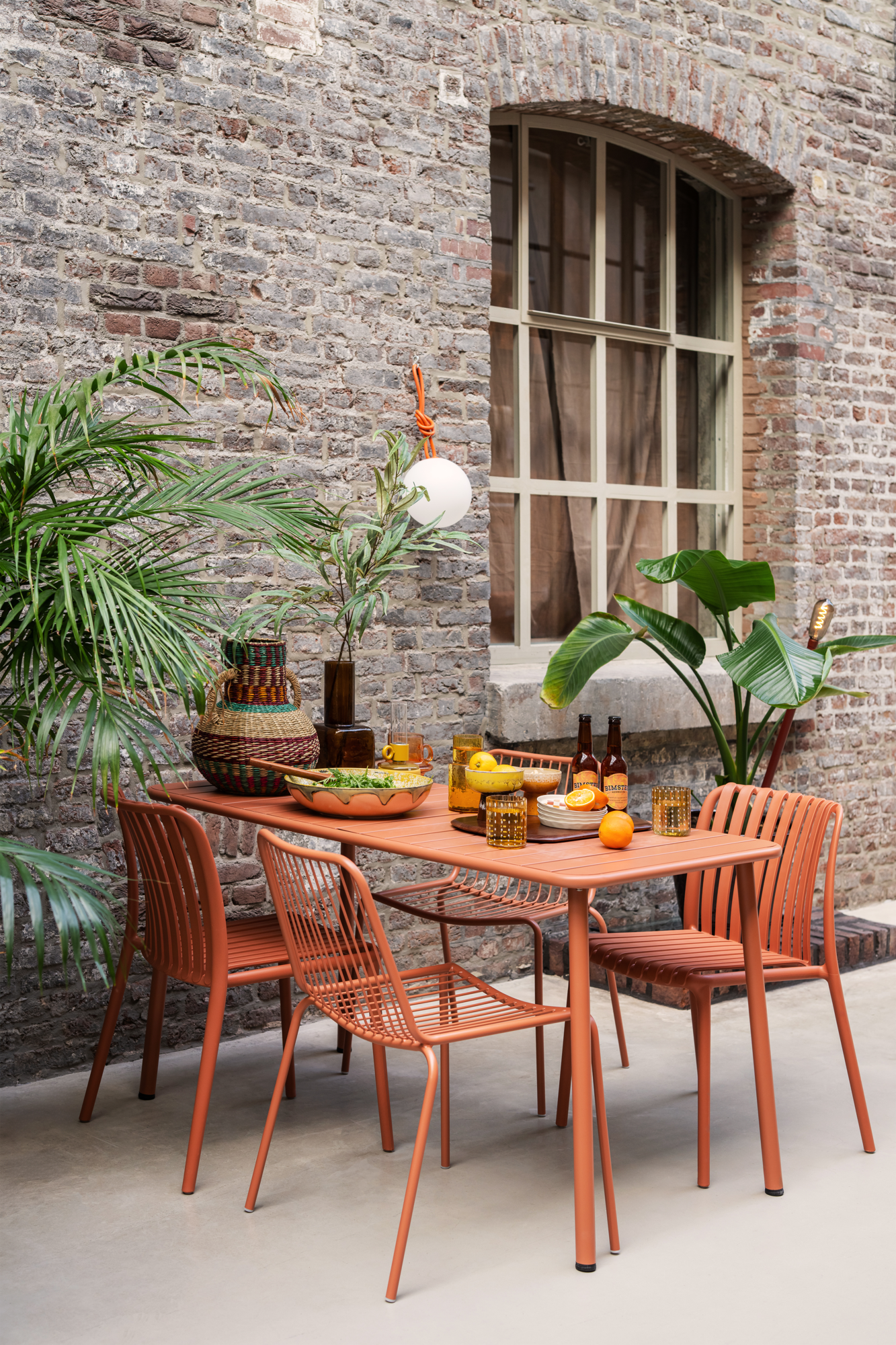 Tuintafel Ruben warm terra 140x70 cm