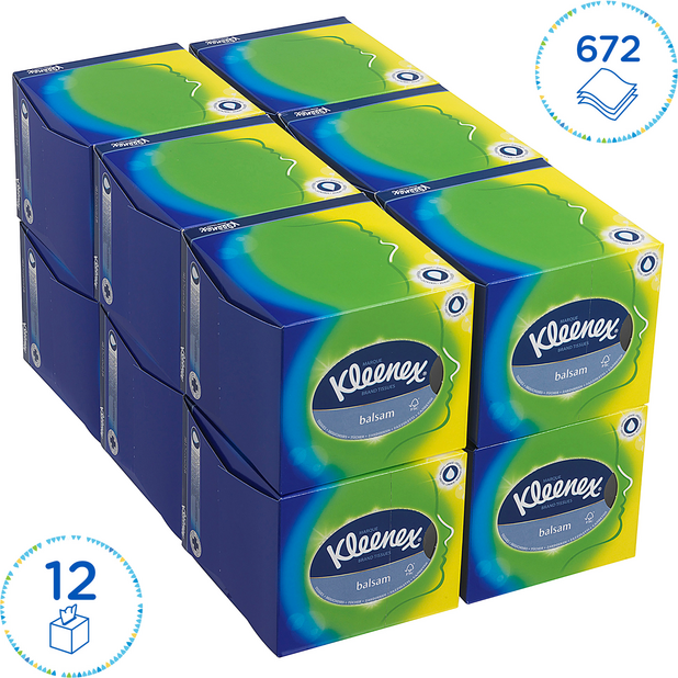 Mouchoirs triple épaisseur Kleenex - Boîte 56 feuilles