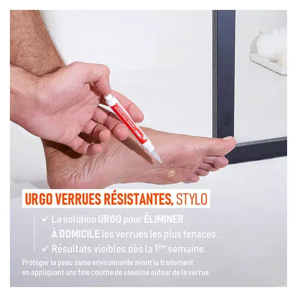 Urgo Tratamento para Verrugas Resistentes nas Mãos e Pés - Caneta 2ml