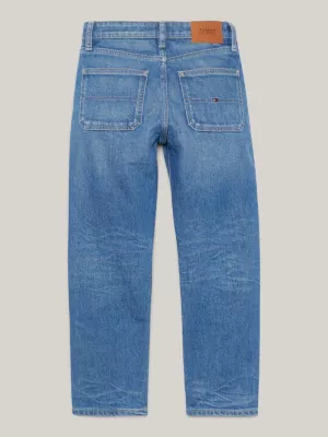 Calça jeans skater de cânhamo relaxada