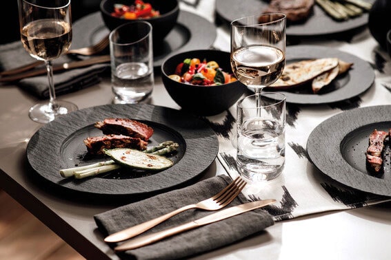 Villeroy & Boch Kombiservice MANUFACTURE ROCK 20-teilig schwarz