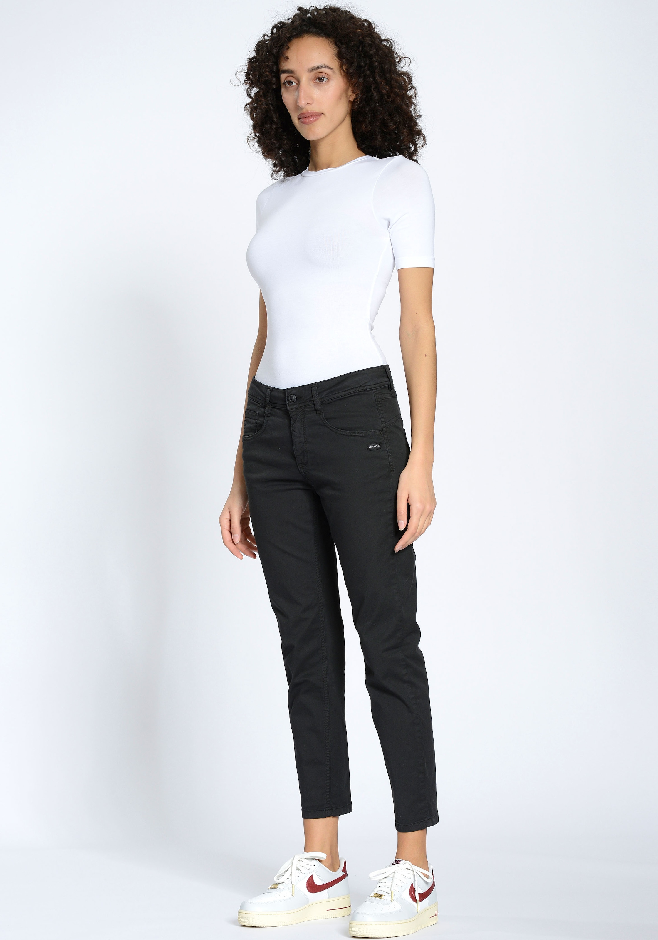 GANG 5-Pocket-Hose »94AMELIE CROPPED«  mit doppelter Passe und doppelter, rechter Gesässtasche