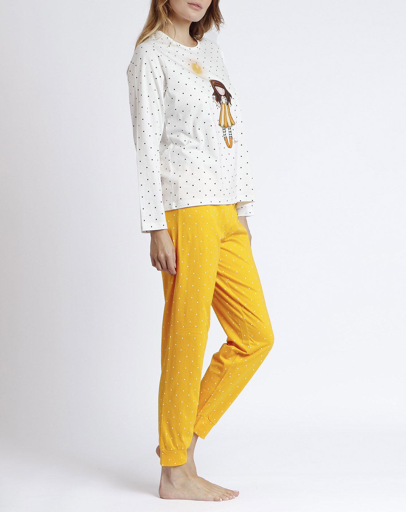 Santoro Gorjuss Pyjama Manches longues & Pantalon Tamsin jaune
