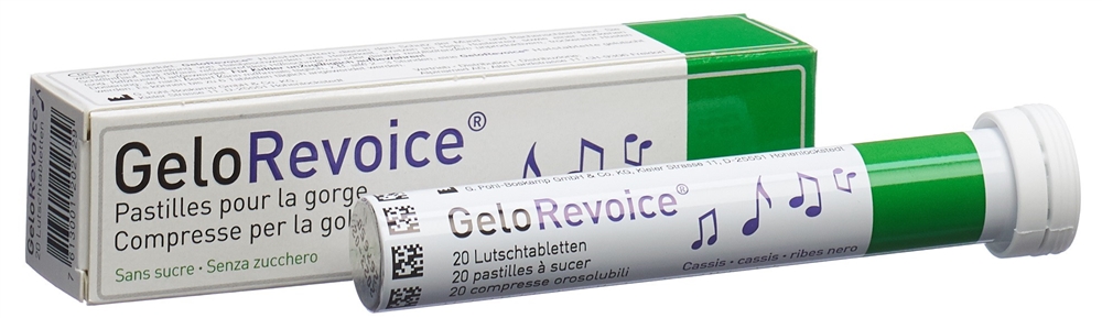 GELOREVOICE Halstabletten Lutschtabl Cassis 20 Stk