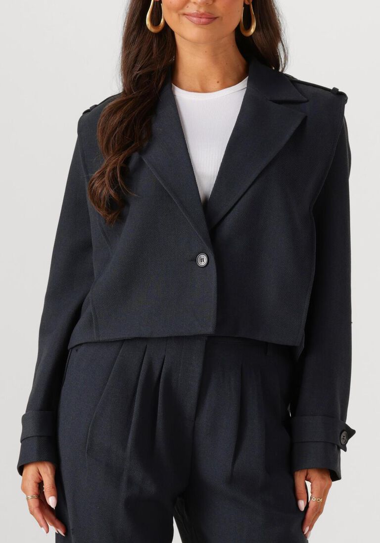 donkerblauwe co'couture blazer marin jacket