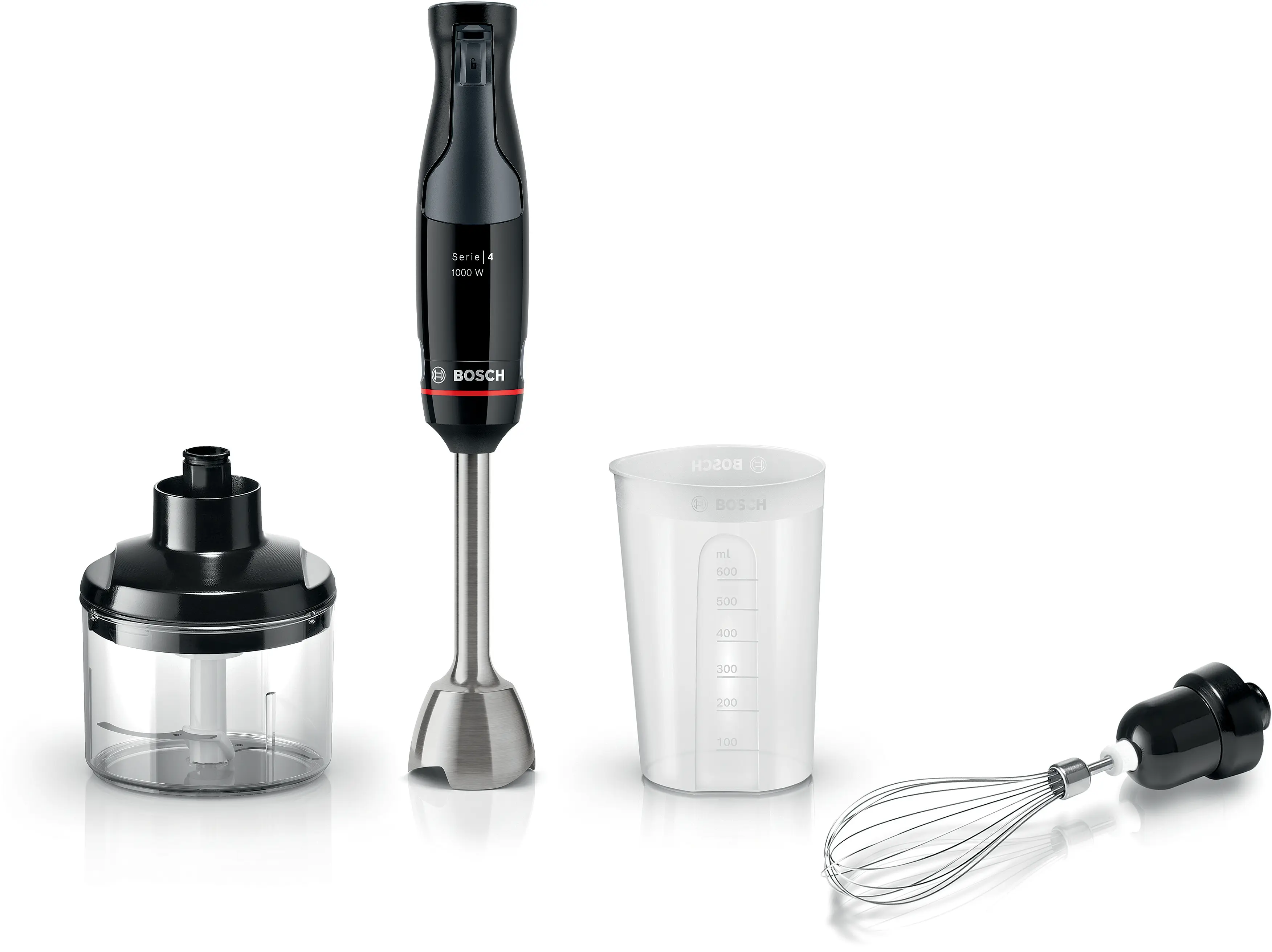 Serie 4 Staafmixer ErgoMaster 1000 W Zwart, Antraciet