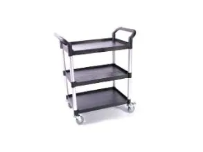 Serveringsvogn 85x48x100 cm 3 hylder Fiberfest Alu,stk