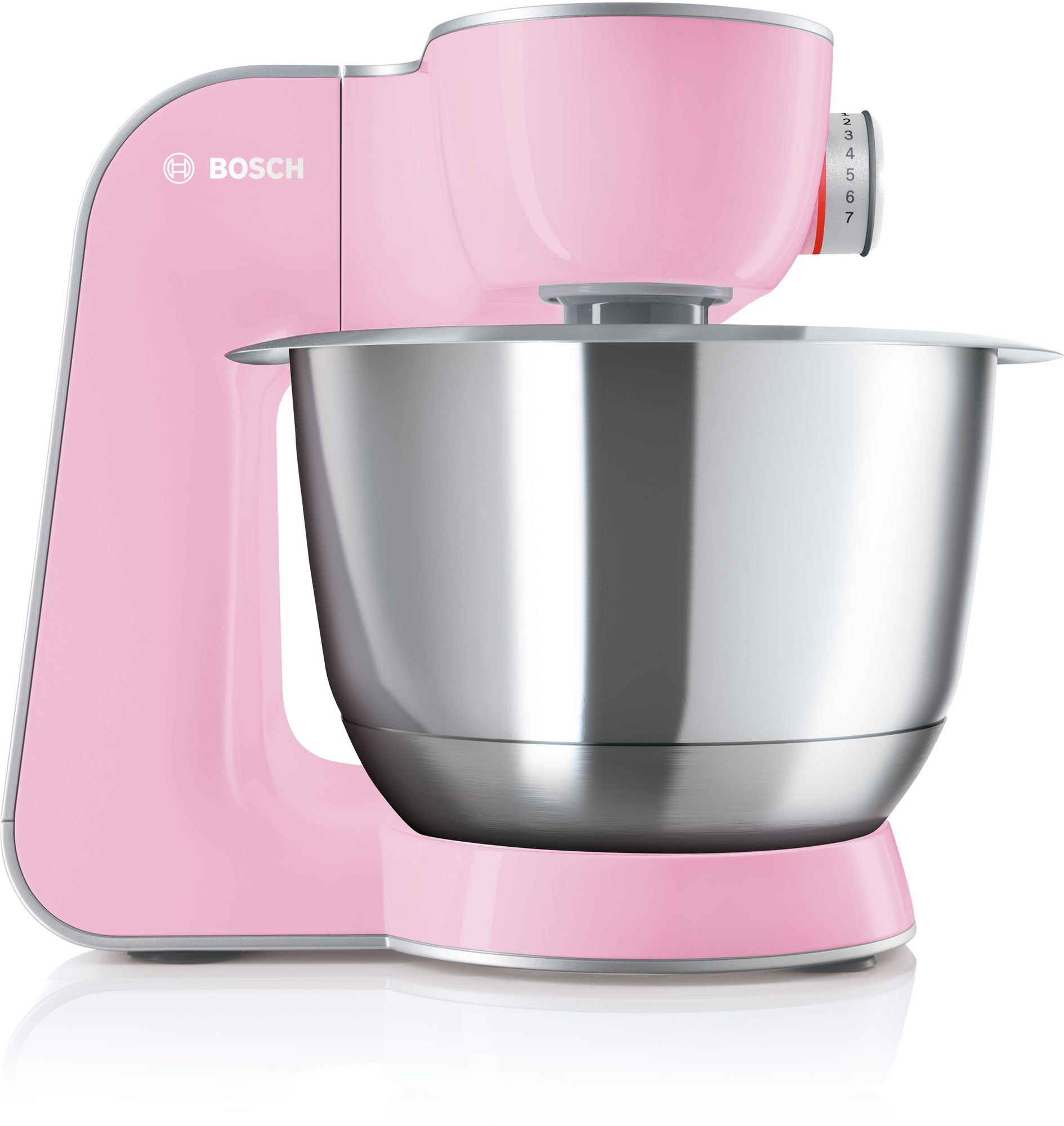 PRODUTO RECONDICIONADO # Robô de Cozinha Série 4 MUM 5 1000W Rosa, Prata MUM58K20--B