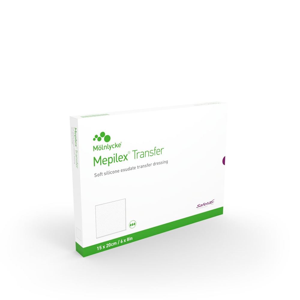 MEPILEX Transfer Safetac Wundauflage 15x20cm Silikon 5 Stk