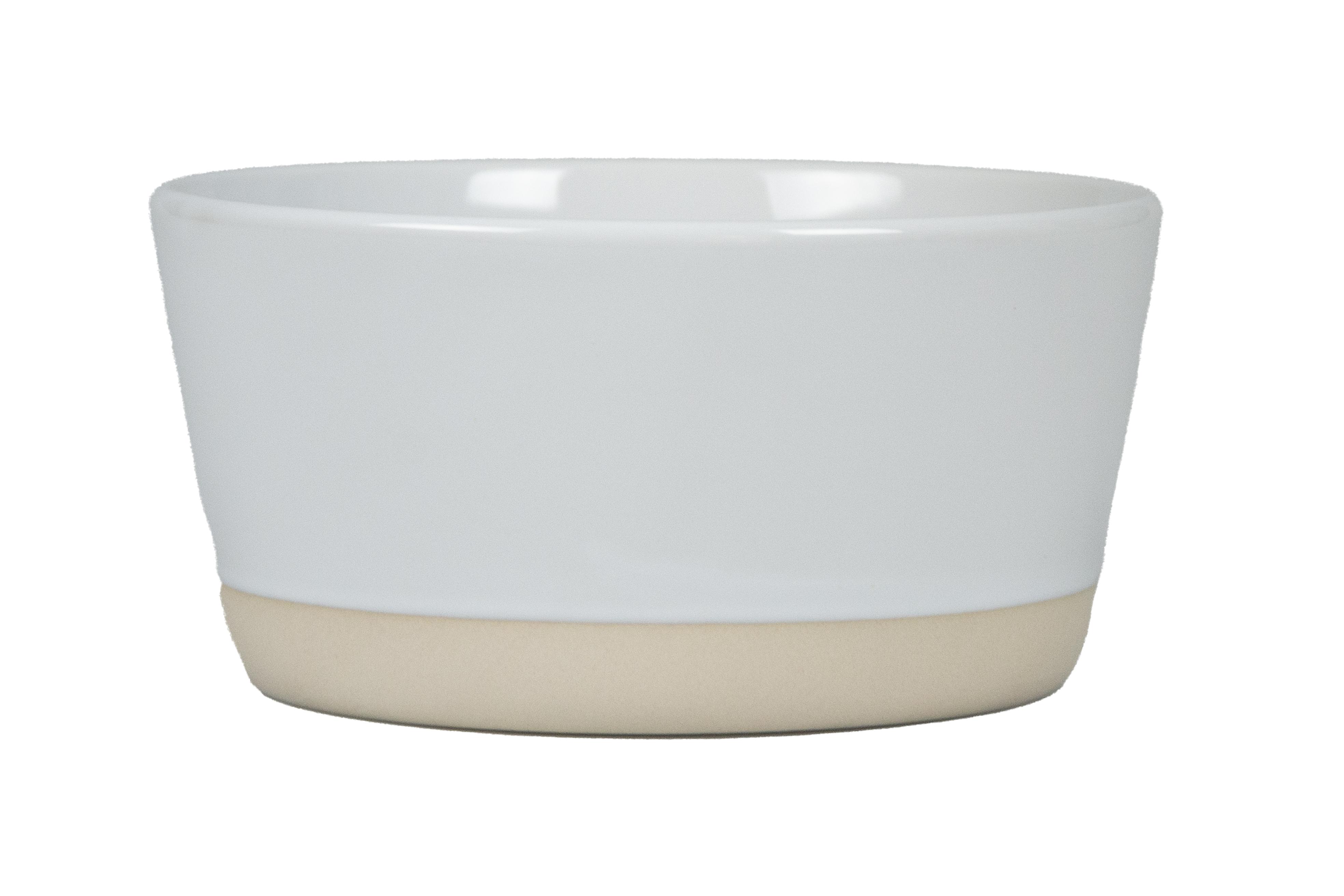ASSIETTE CREUSE NATURAL 14CM BLANC GRES
