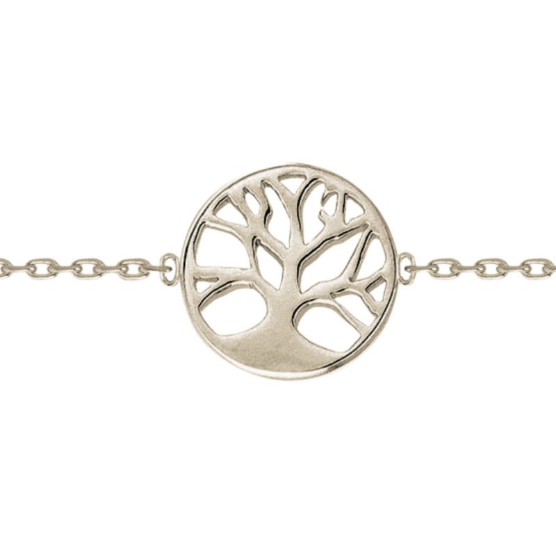 Chaîne Chaine de cheville femme enfant arbre de vie en argent 23-25 cm