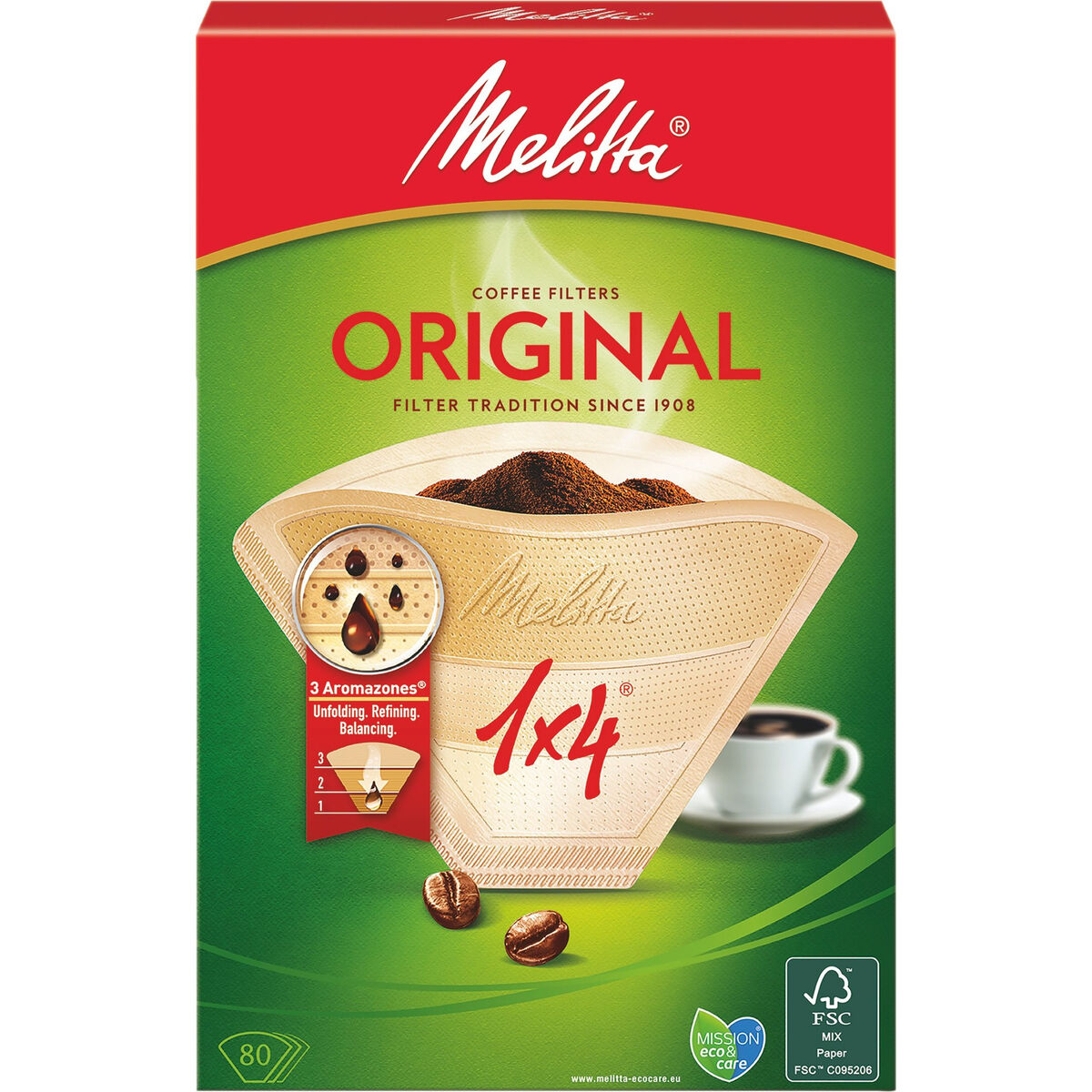 Original Kaffefilter 1x4/80