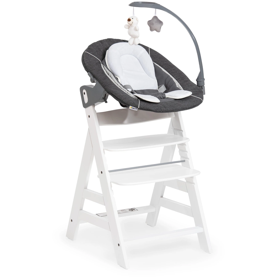 hauck Babyaufsatz Alpha Bouncer 2in1 Deluxe Melange Grey