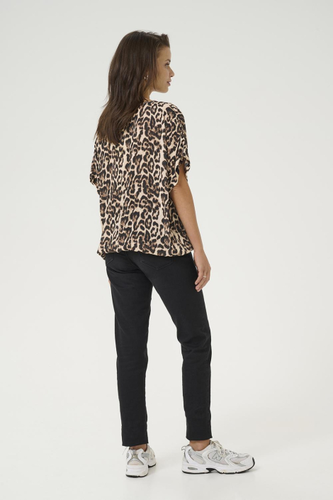Kaffe bruine dames t-shirt