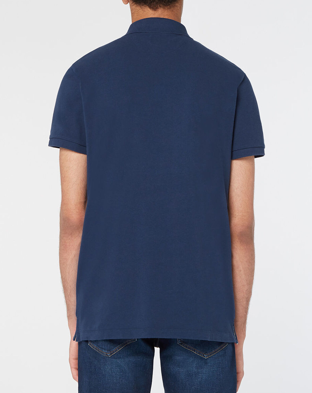 Hackett London Polo Classic Fit Piqué bleu marine