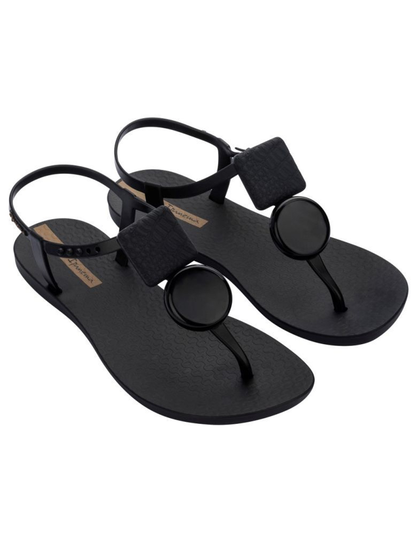 Class Geometric Black Sandals