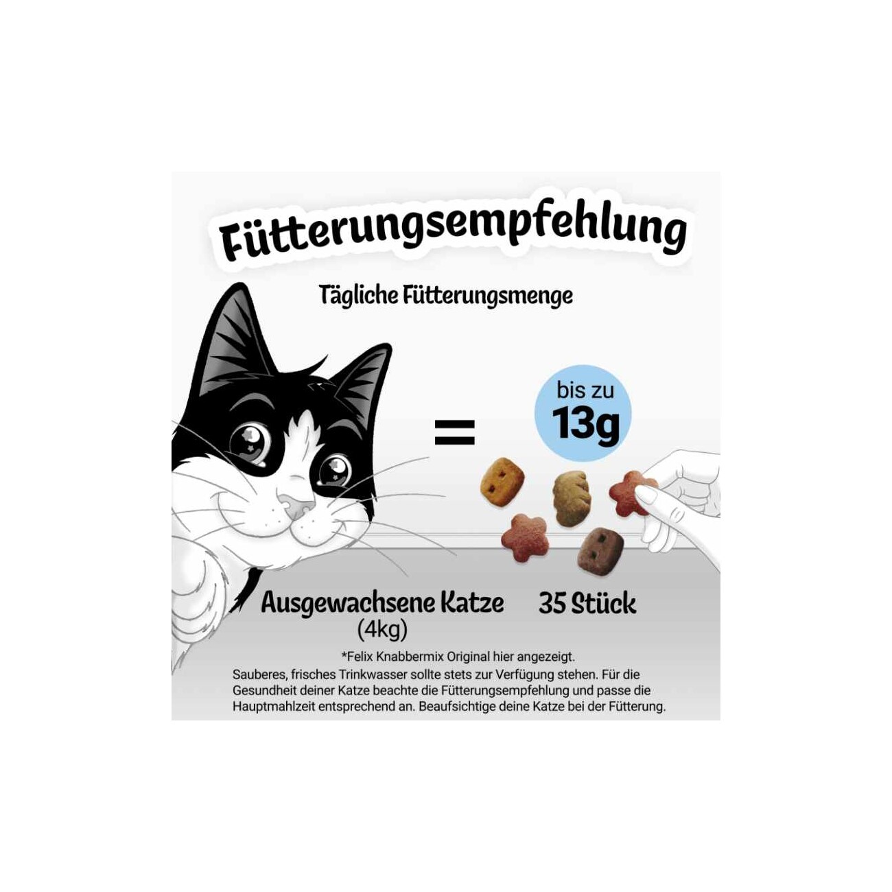 Felix Knabbermix Jumbo Pack 330g Dreikäsehoch