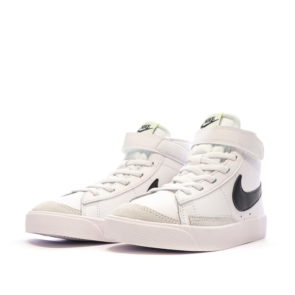 Nike Baskets Blanches/Noires Garçon Nike Blazer Mid '77