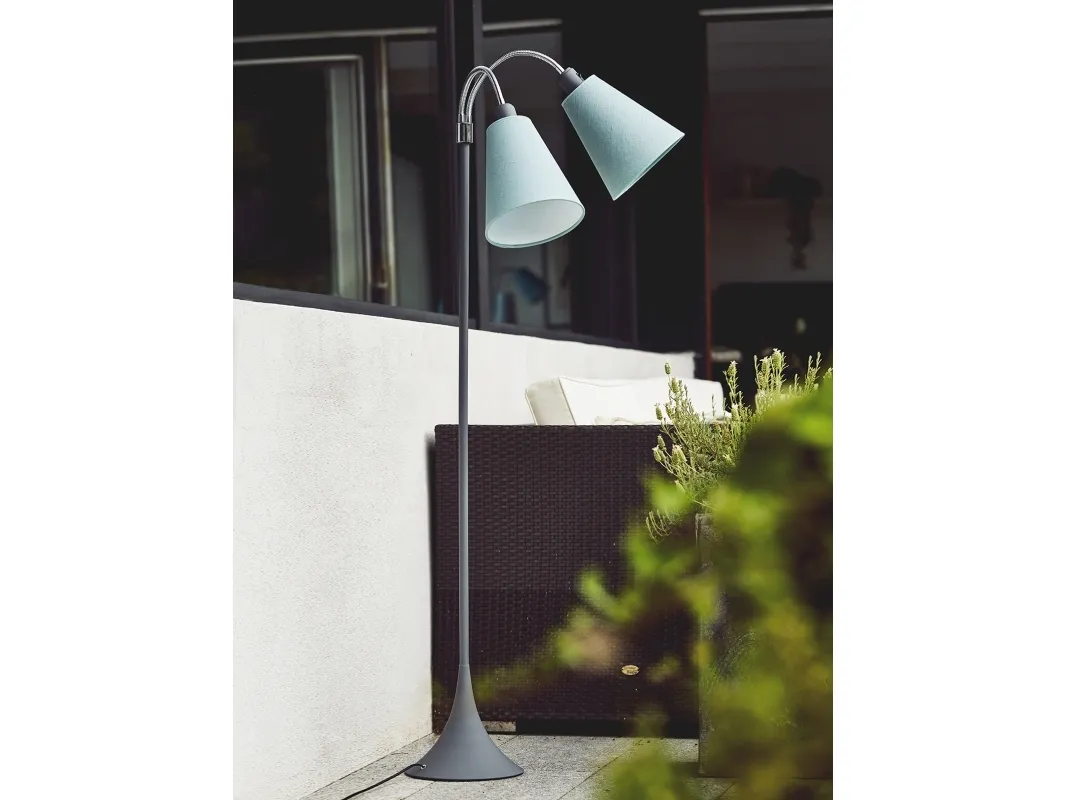Nielsen Light Fodgænger Gulvlampe m/afb. på arme - Soft Grå - Uden skærme