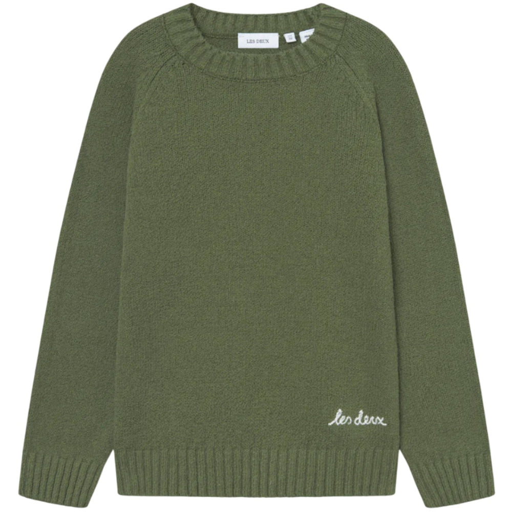 Køb Les Deux Kids Chive Green Brad Roundneck Strik Kids
