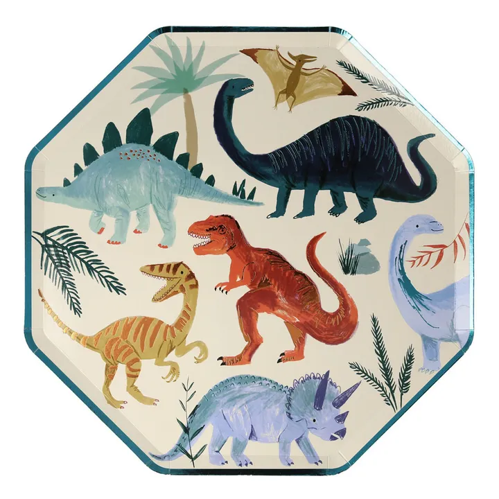 Meri Meri Assiettes Dinosaures - Set de 8