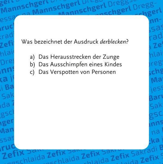 Ja, varreck! Bayerisches Dialekt-Quiz (Spiel)