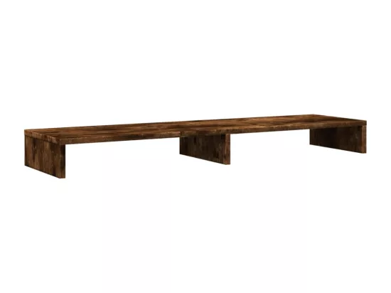 Support de moniteur chêne fumé 100x27x10 cm bois d'ingénierie