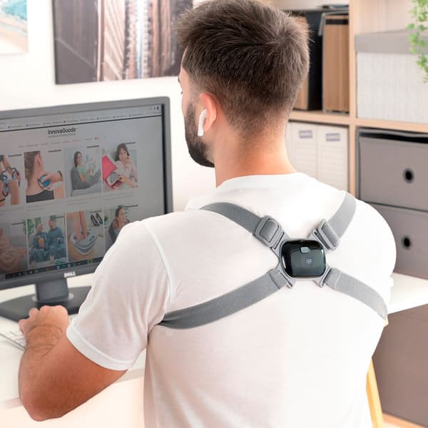 Intelligent oppladbar holdningstrener med vibrasjon Viback InnovaGoods