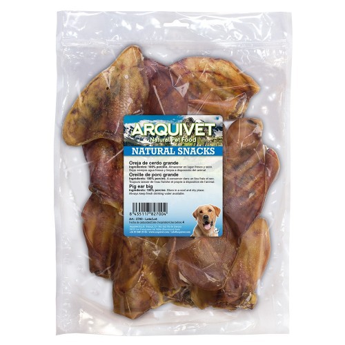 Orelhas de cachorro com sabor de porco