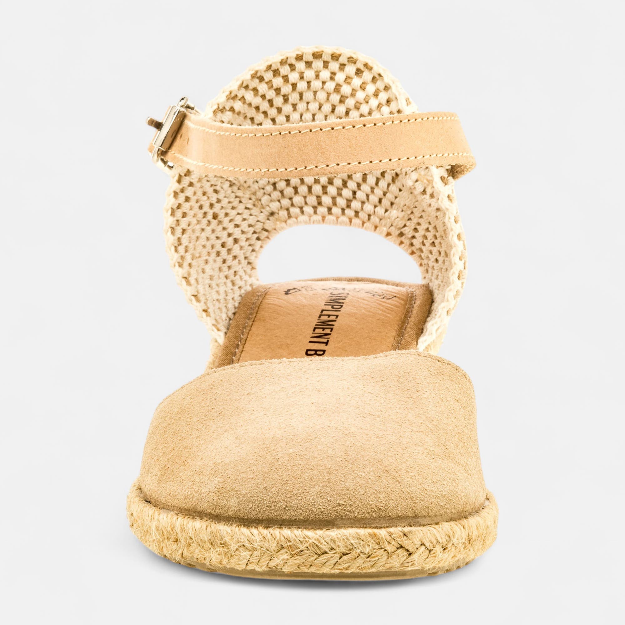 Espadrilles Femme en cuir beige