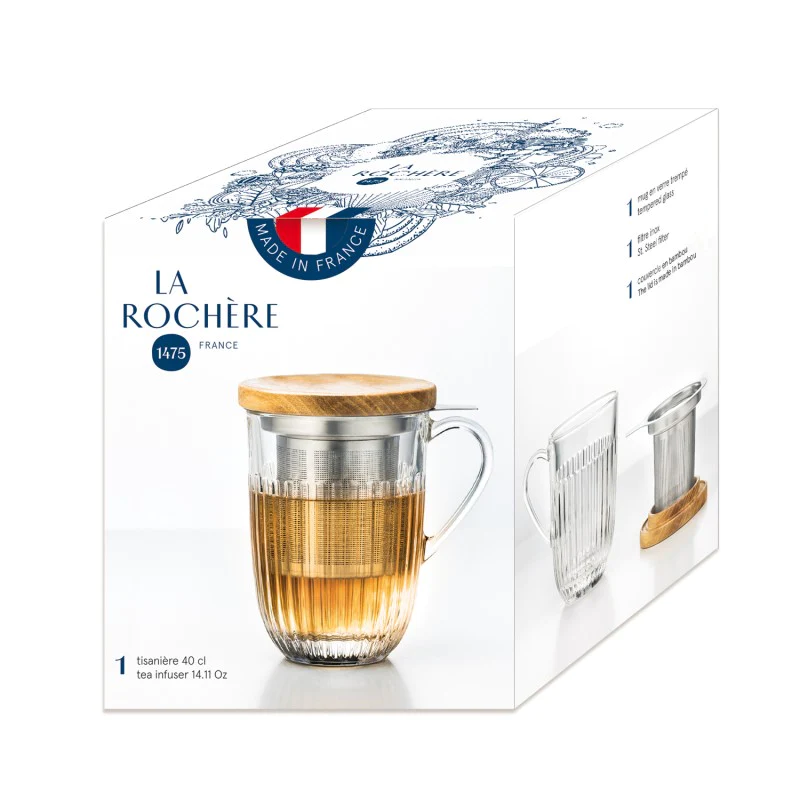 Tisanière avec filtre inox Ouessant 40 cl la rochere