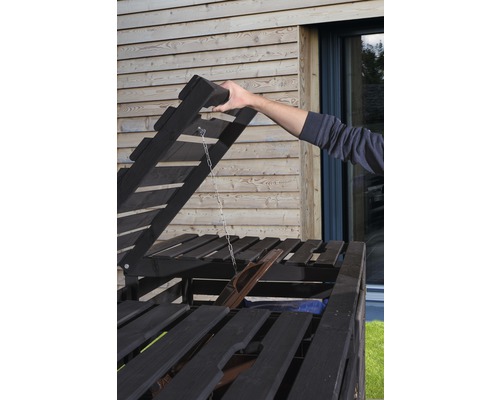 Weka vuilnisbak 219x92x122 cm antraciet