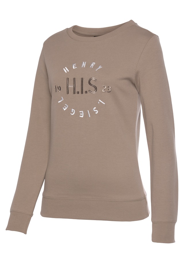 H.I.S Sweatshirt , mit grosser Logo Stickerei, Loungewear